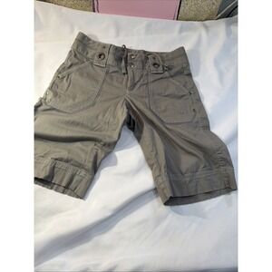 ATHLETA Womens Bermuda Dipper Short Sz 2 Gray Stretch, Summer Hiking , Hippy562